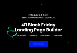 black friday landing pages